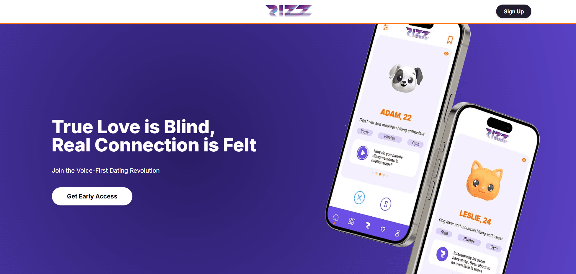 Case Study: RizzDate - Voice-First Dating App with Video & Chat